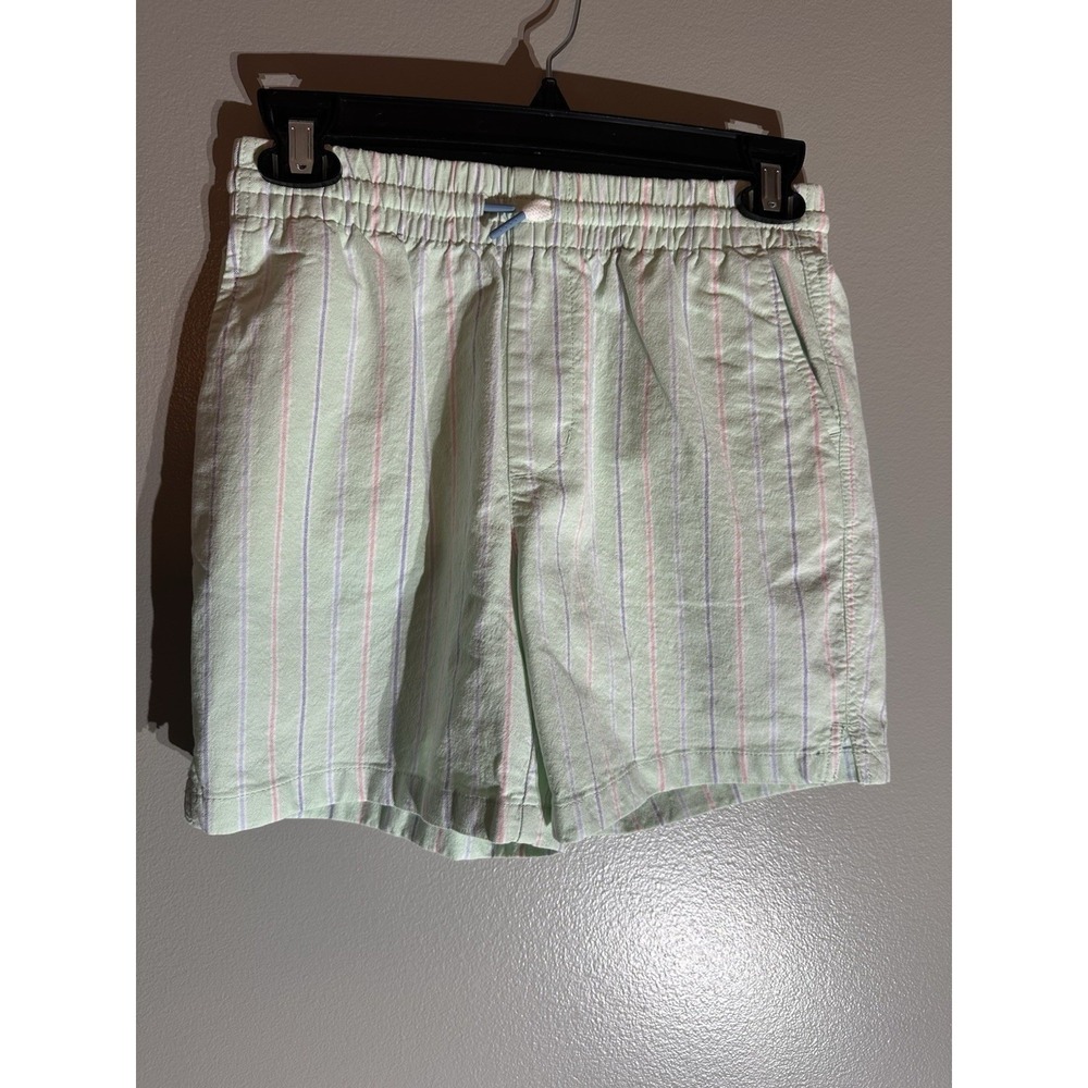 Vineyard Vines Boys Pull-On Oxford‎ Shorts Mint Sprig Stripe 3H001147 Size 10